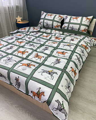 картинка Комплект постельного белья "Лошади"