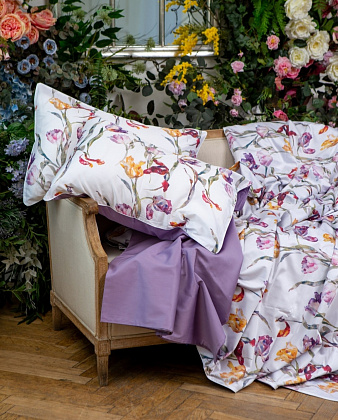 картинка Комплект постельного белья "Акварельные тюльпаны"